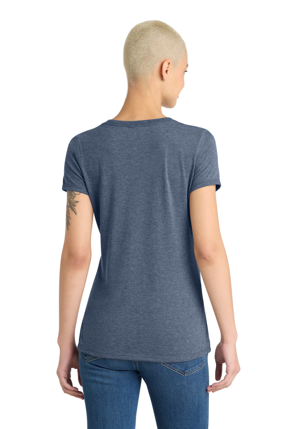 District Women's Perfect Tri V-Neck Tee - Navy Frost