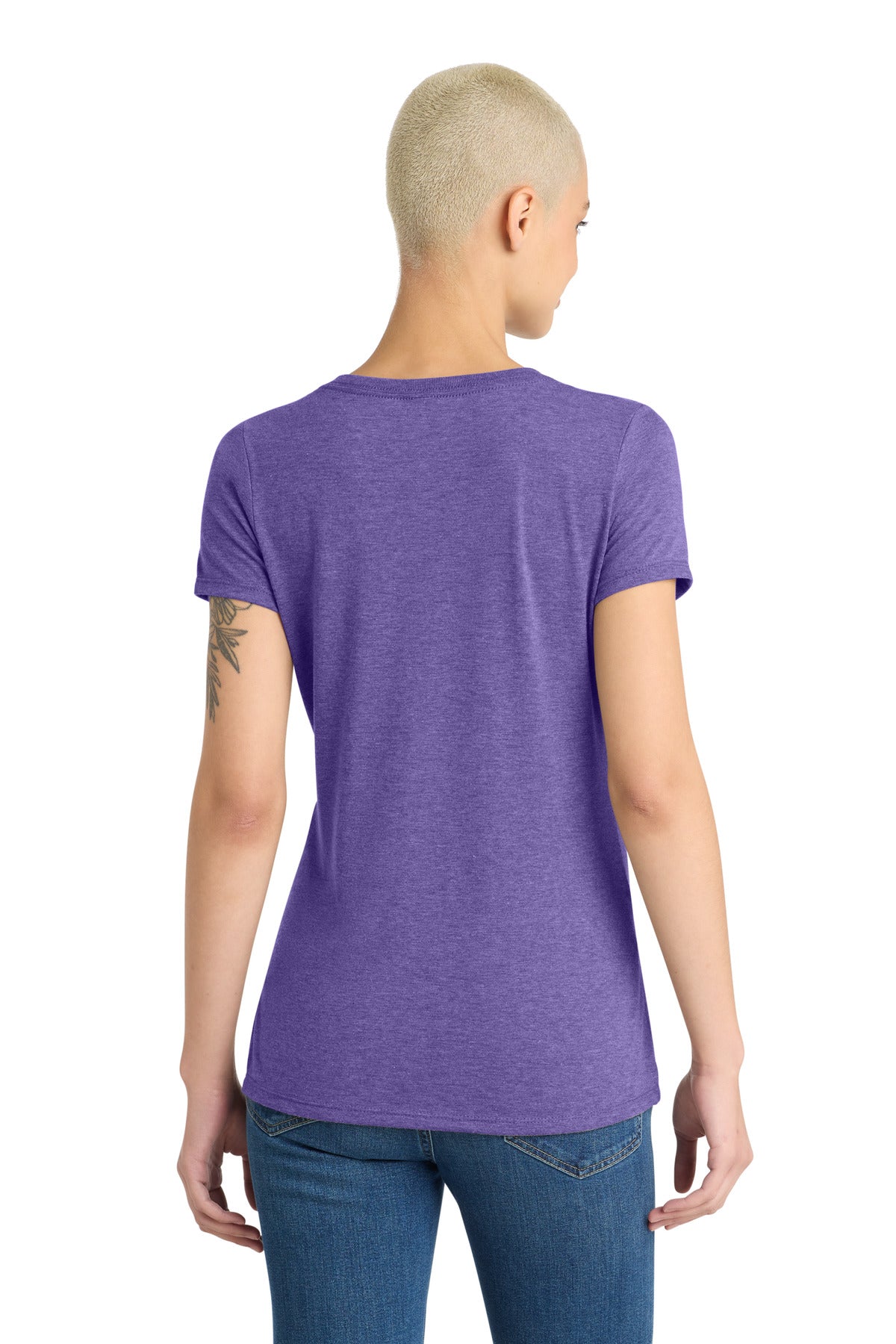 District Women's Perfect Tri V-Neck Tee - Purple Frost