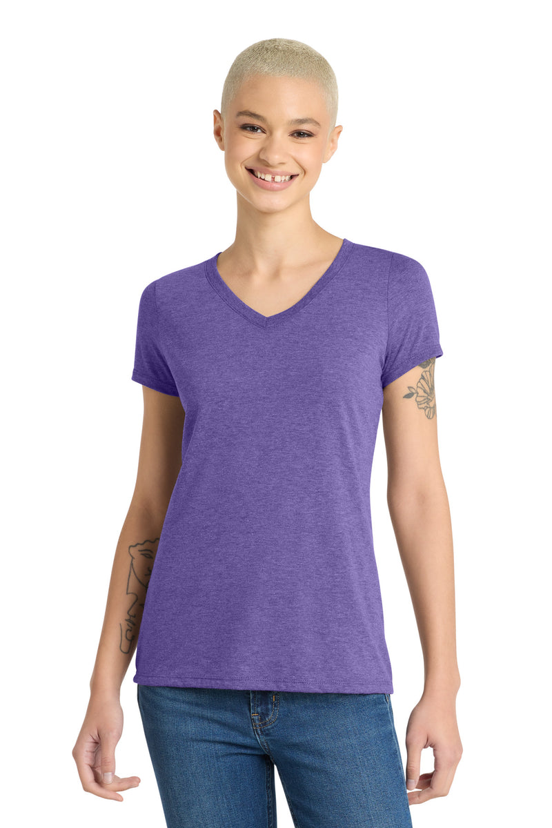District Women's Perfect Tri V-Neck Tee - Purple Frost