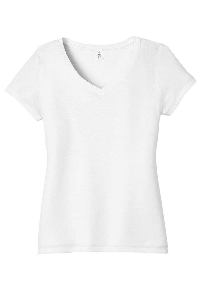 District Women's Perfect Tri V-Neck Tee - White