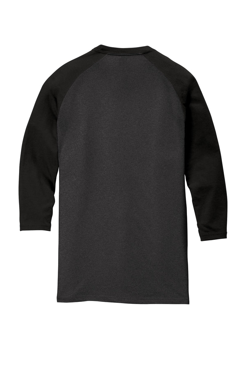 District  Perfect Tri 3/4-Sleeve Raglan - Black/ Black Frost