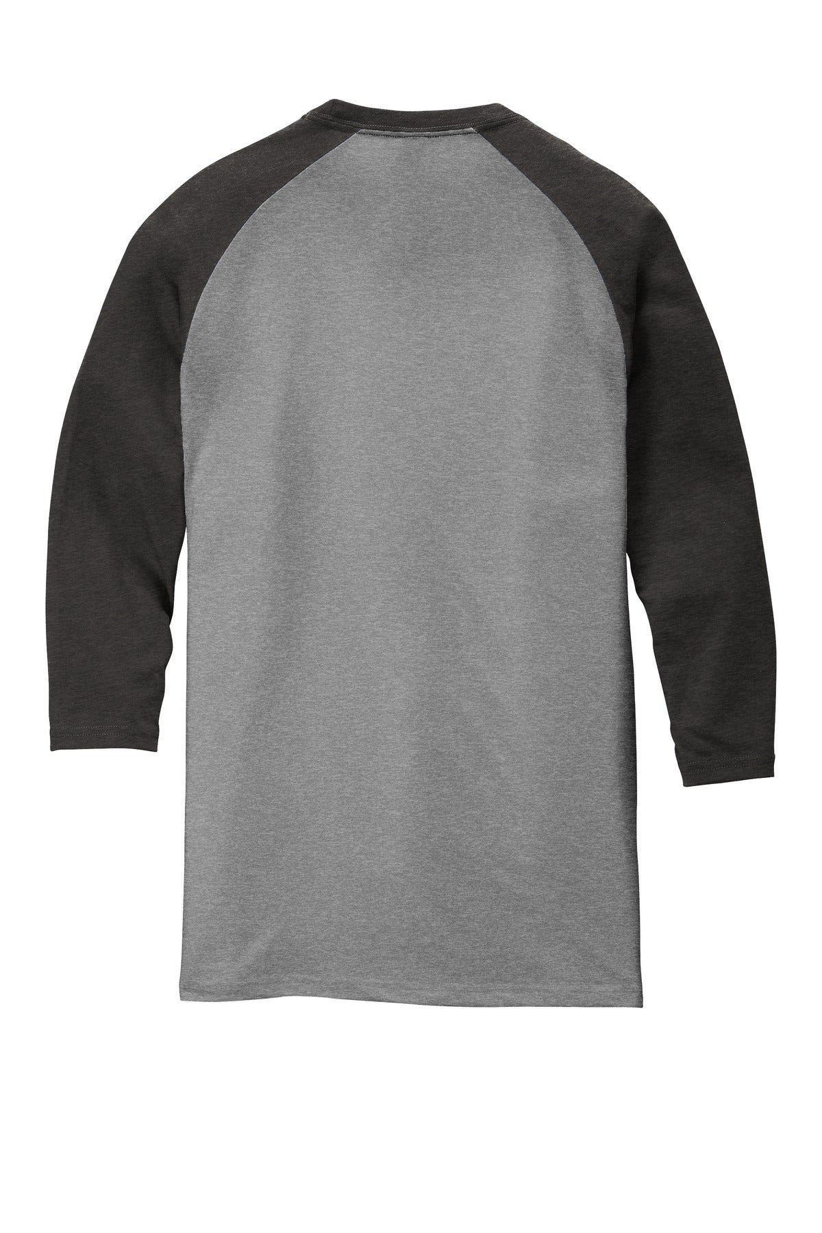 District  Perfect Tri 3/4-Sleeve Raglan - Black Frost/ Grey Frost