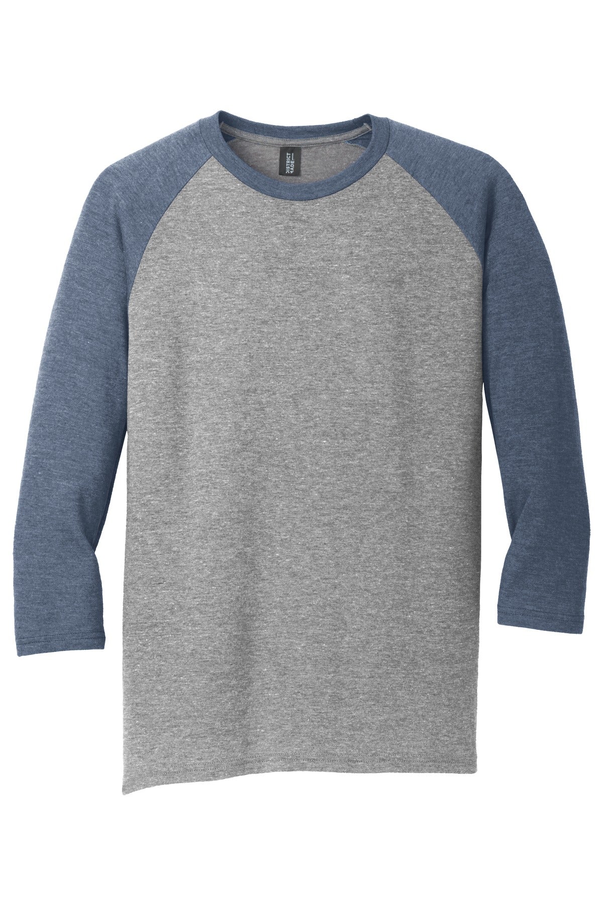 District  Perfect Tri 3/4-Sleeve Raglan - Navy Frost/ Grey Frost