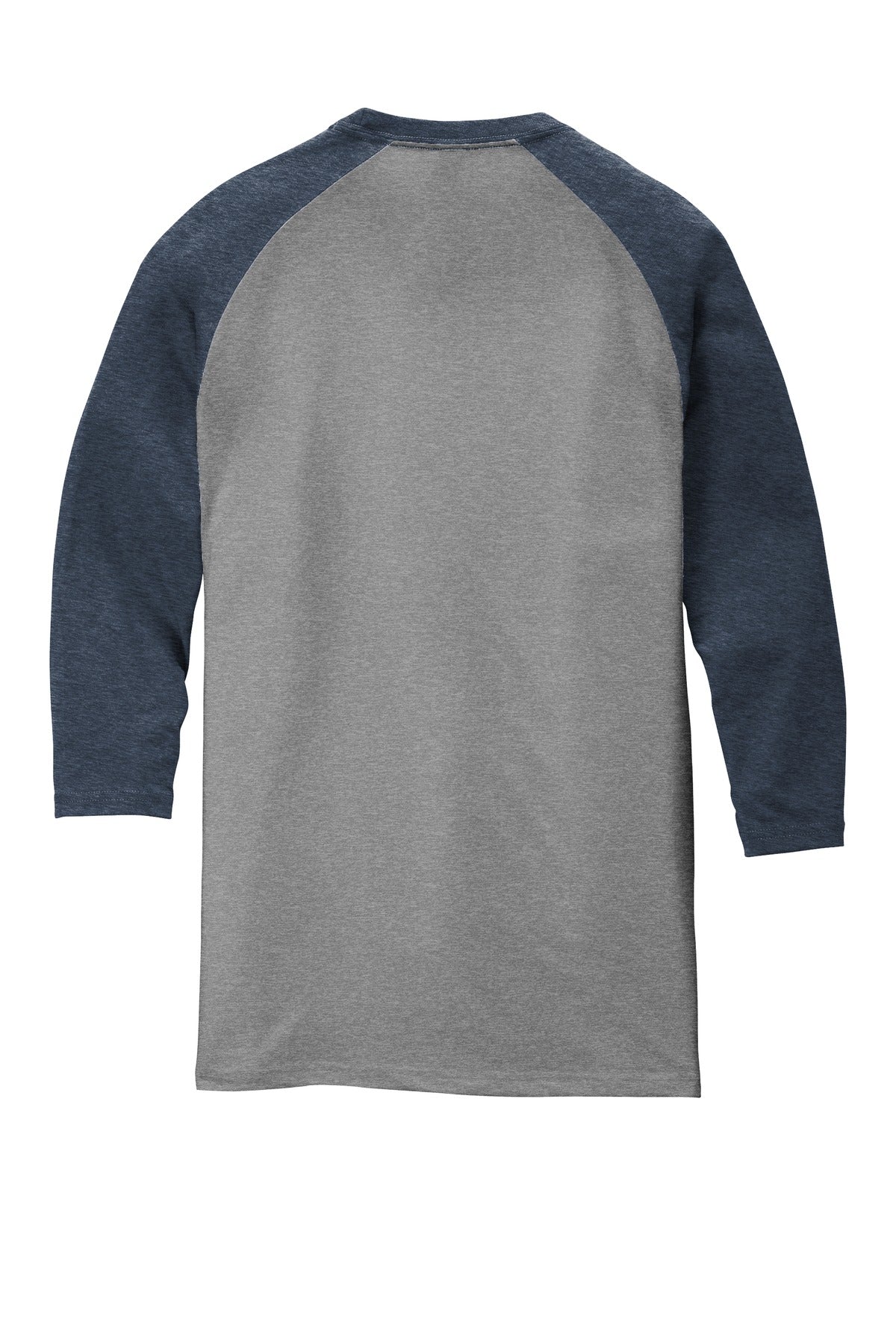 District  Perfect Tri 3/4-Sleeve Raglan - Navy Frost/ Grey Frost flat back
