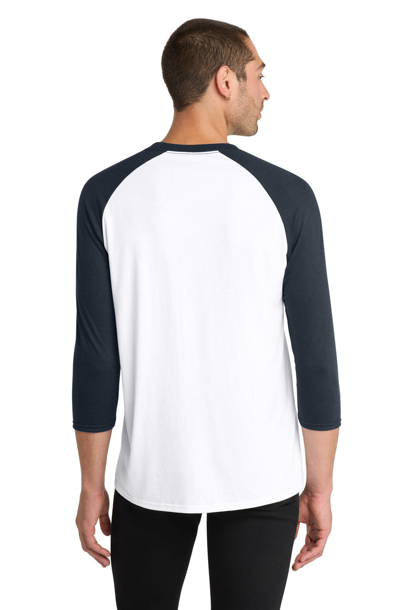 District  Perfect Tri 3/4-Sleeve Raglan - New Navy/ White