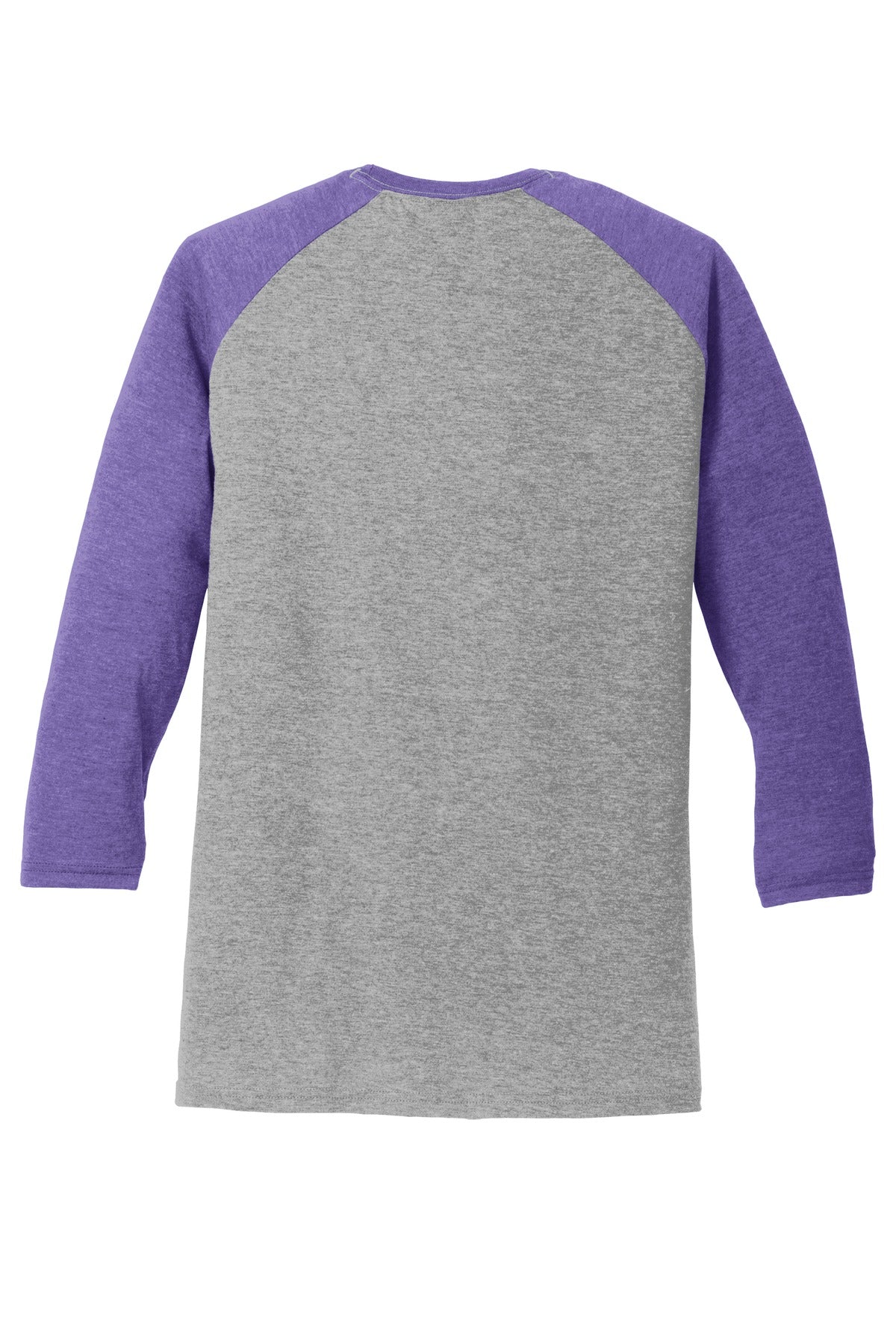 District  Perfect Tri 3/4-Sleeve Raglan - Purple Frost/ Grey Frost