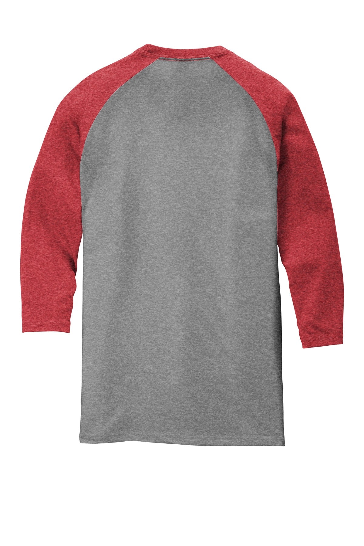 District  Perfect Tri 3/4-Sleeve Raglan - Red Frost/ Grey Frost
