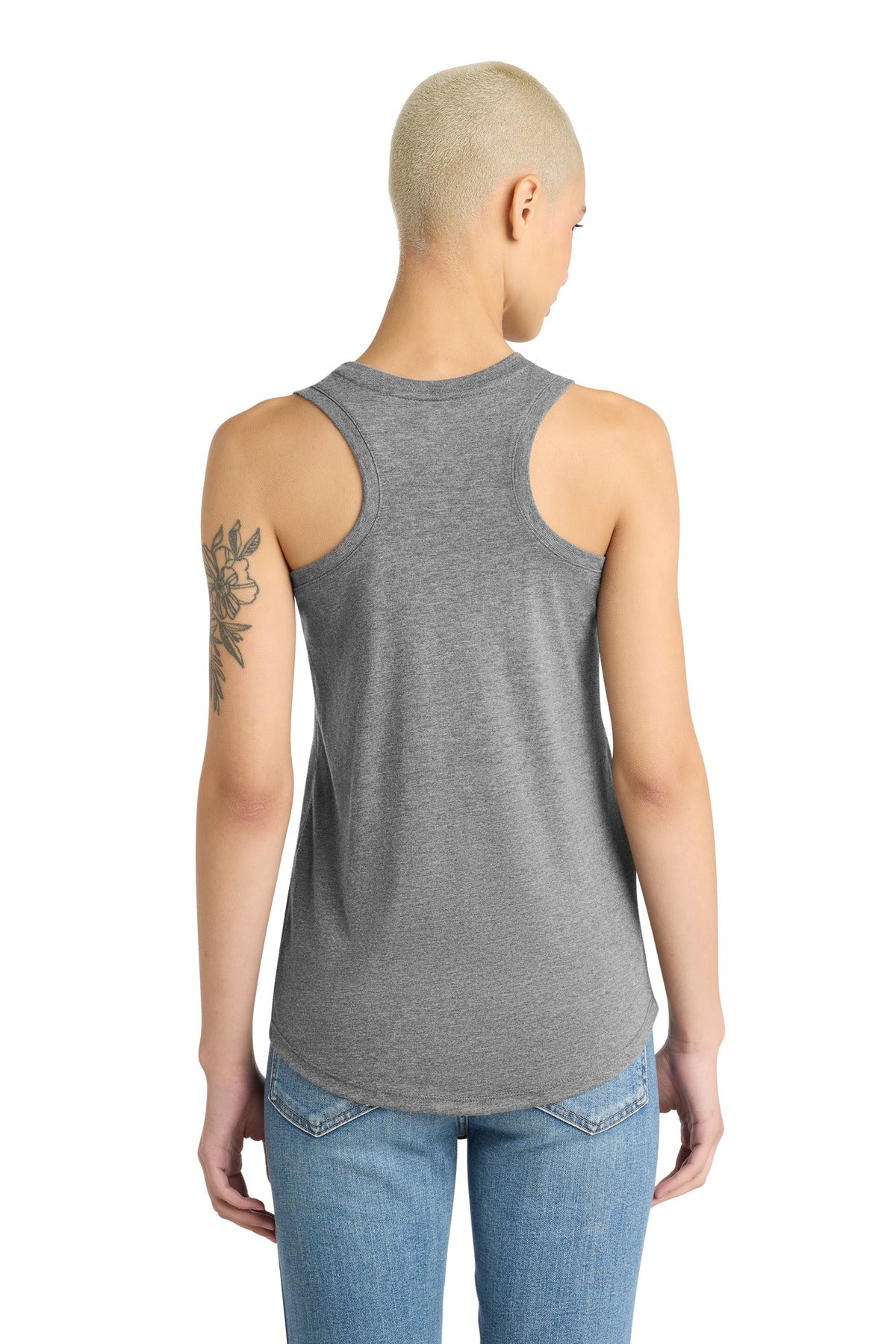 District  Women's Perfect Tri Racerback Tank - Grey Frost