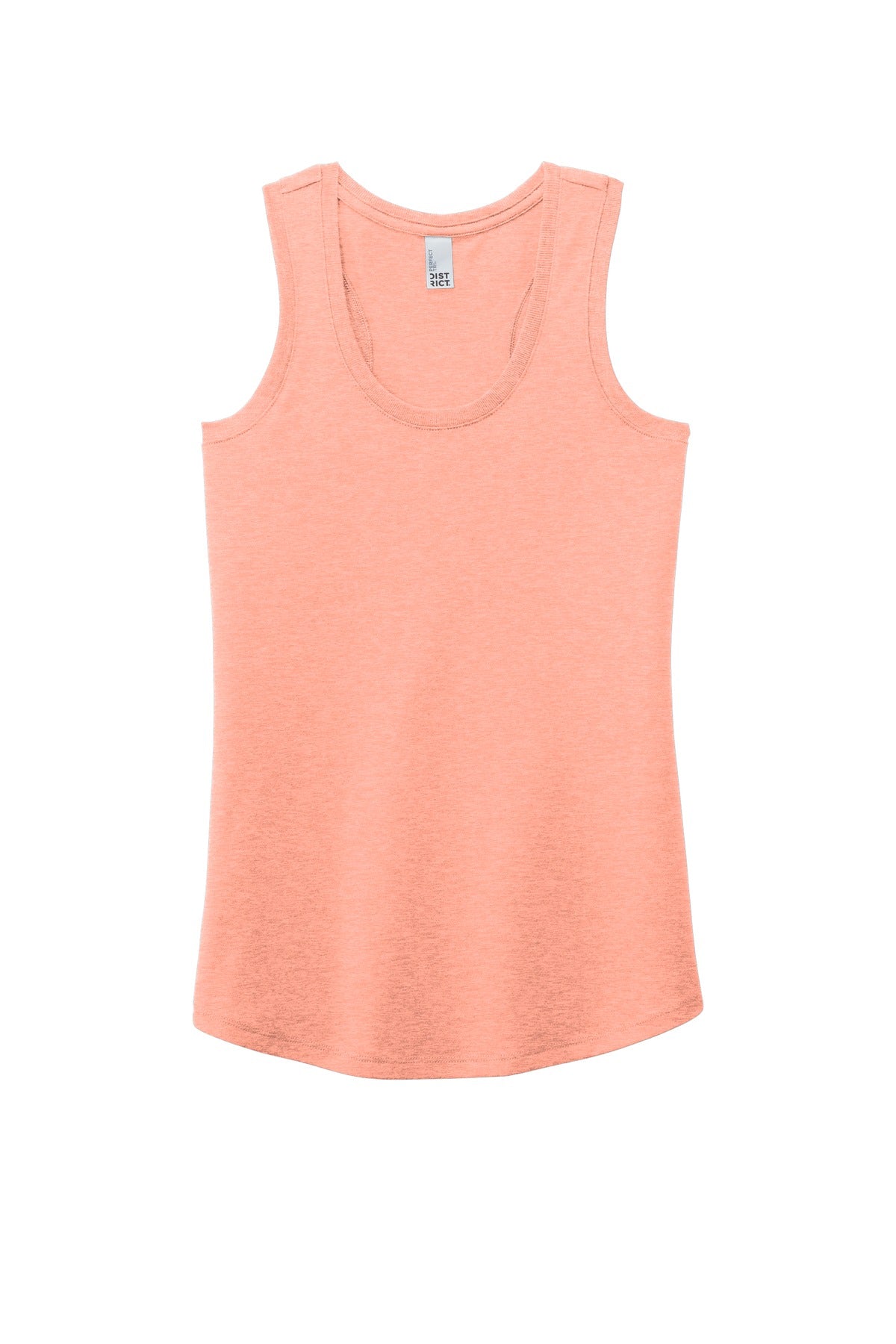 District  Women's Perfect Tri Racerback Tank - Heathered Dusty Peach