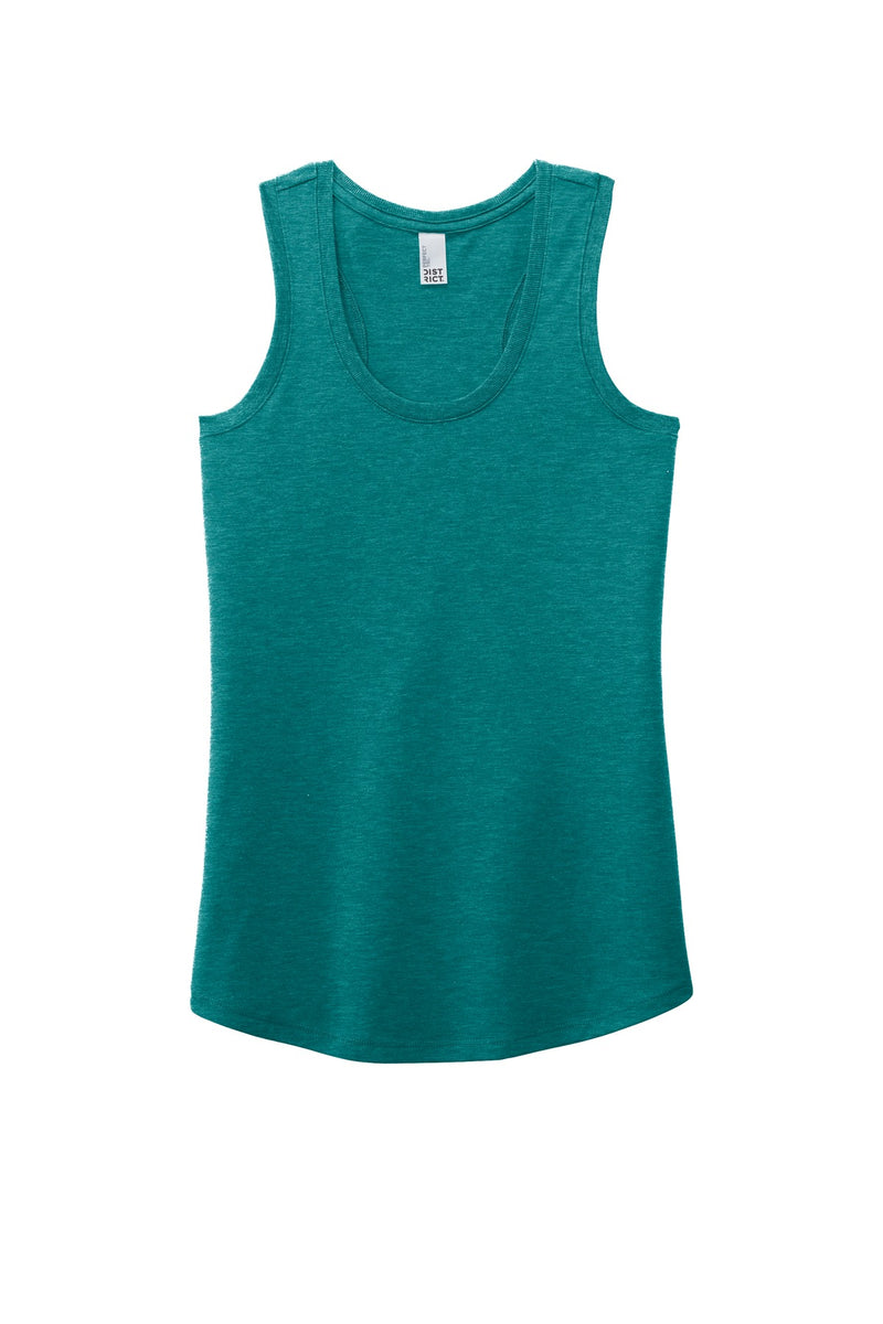 District  Women's Perfect Tri Racerback Tank - Heathered Teal