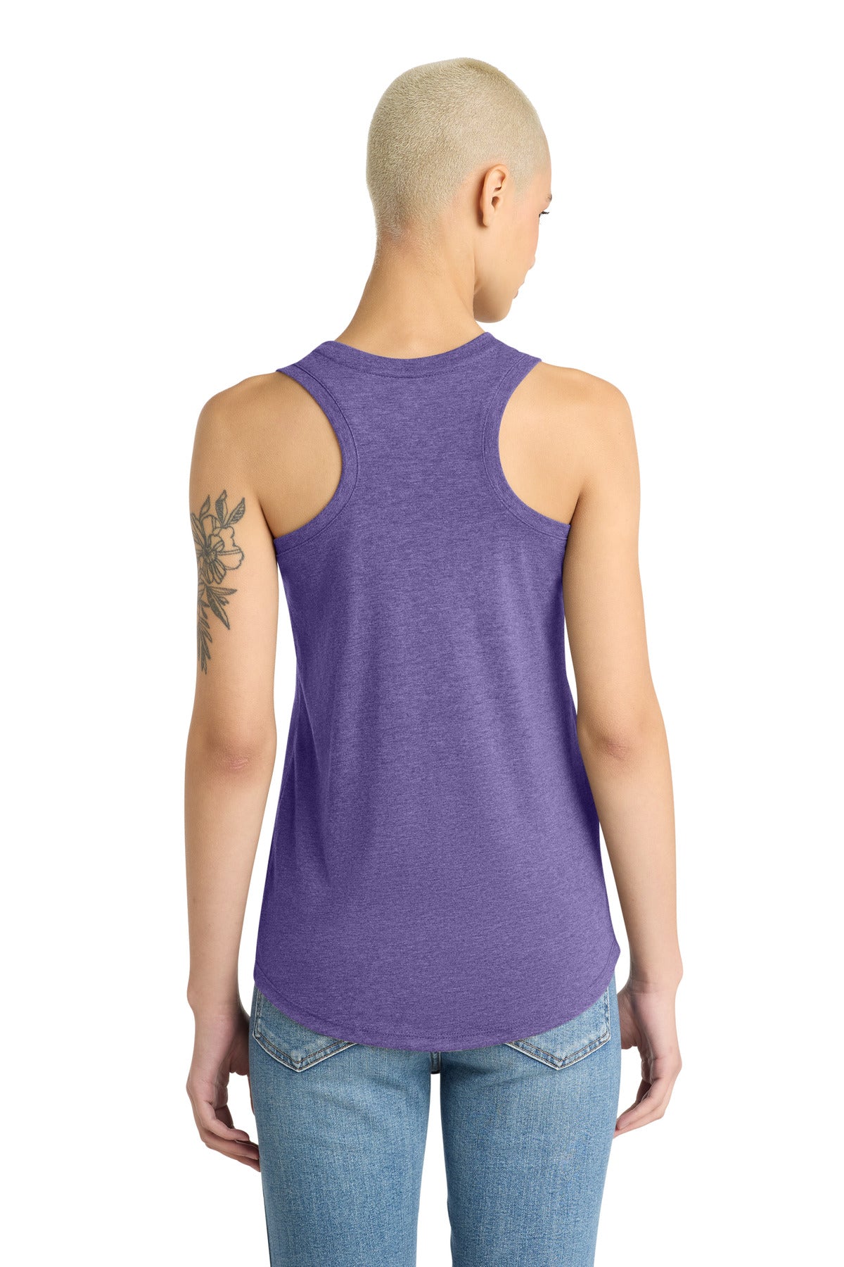 District  Women's Perfect Tri Racerback Tank - Purple Frost