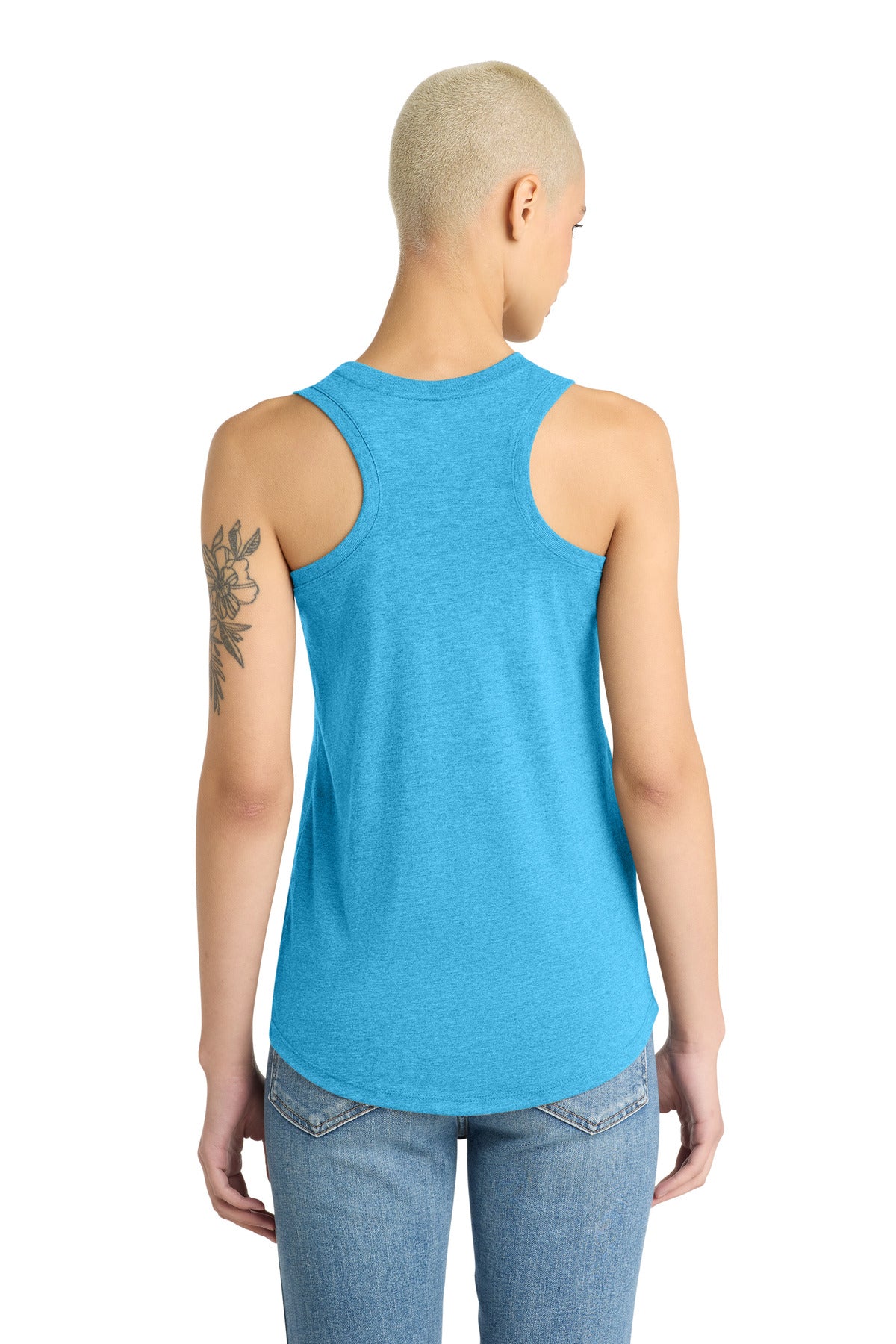 District  Women's Perfect Tri Racerback Tank - Turquoise Frost