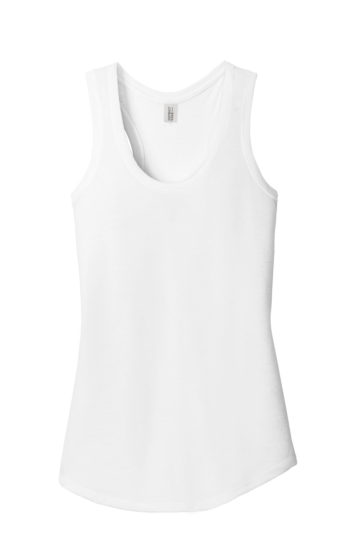 District  Women's Perfect Tri Racerback Tank - White