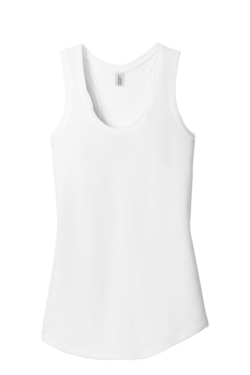 District  Women's Perfect Tri Racerback Tank - White