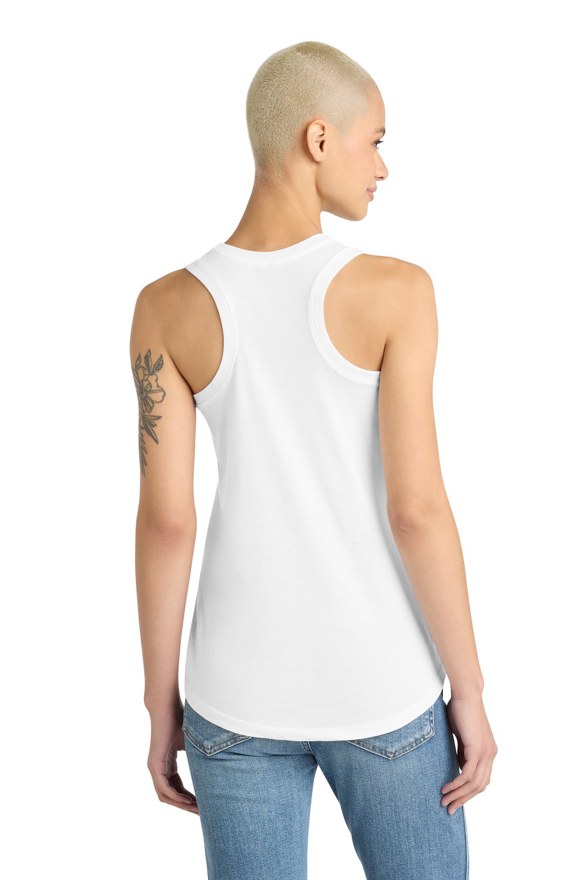 District  Women's Perfect Tri Racerback Tank - White