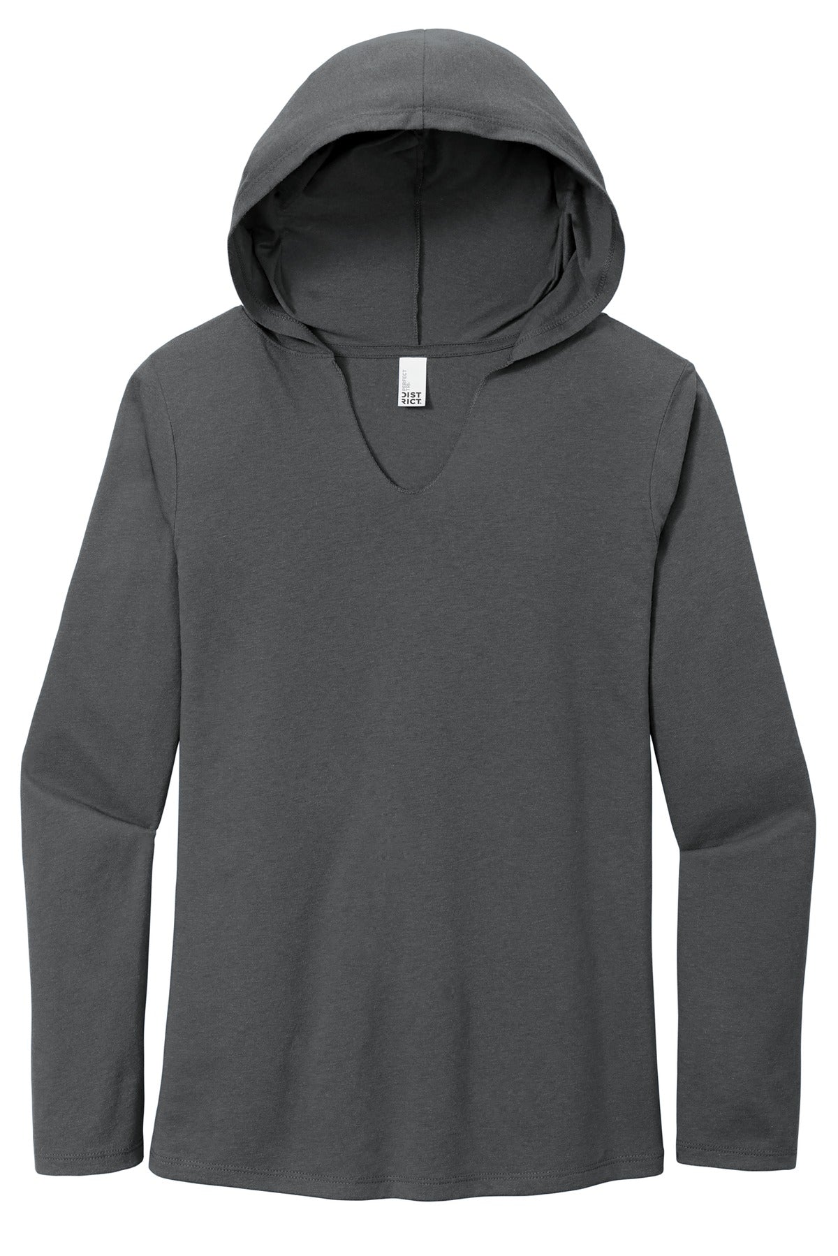 District Women's Perfect Tri Long Sleeve Hoodie - Charcoal