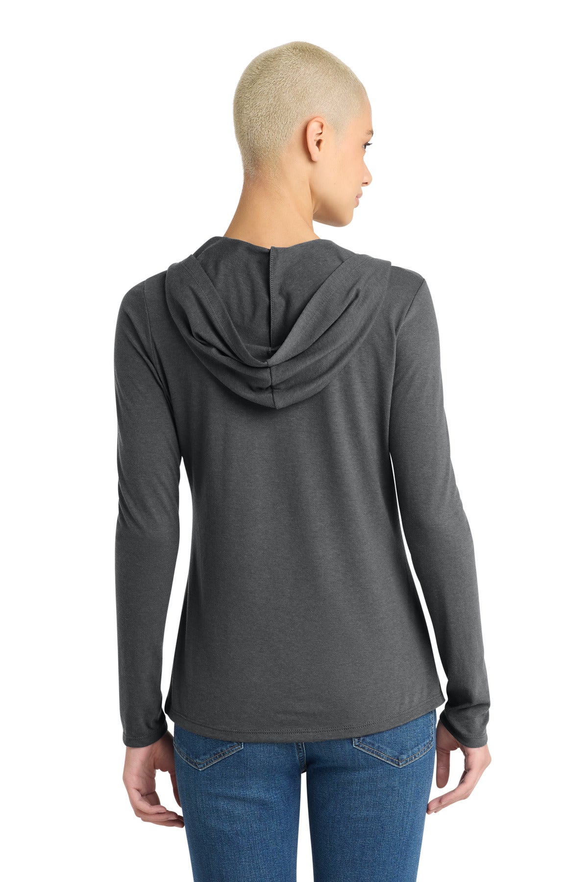 District Women's Perfect Tri Long Sleeve Hoodie - Charcoal