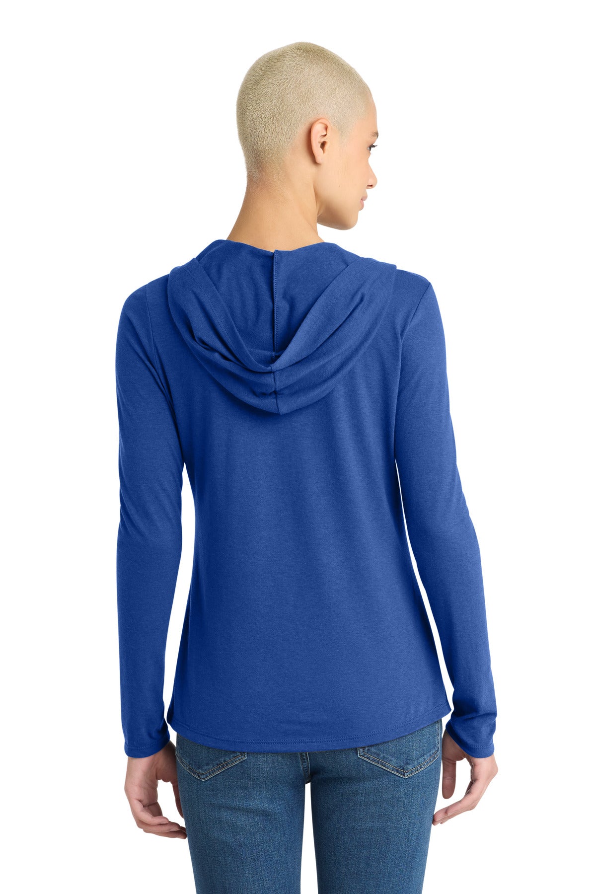 District Women's Perfect Tri Long Sleeve Hoodie - Deep Royal