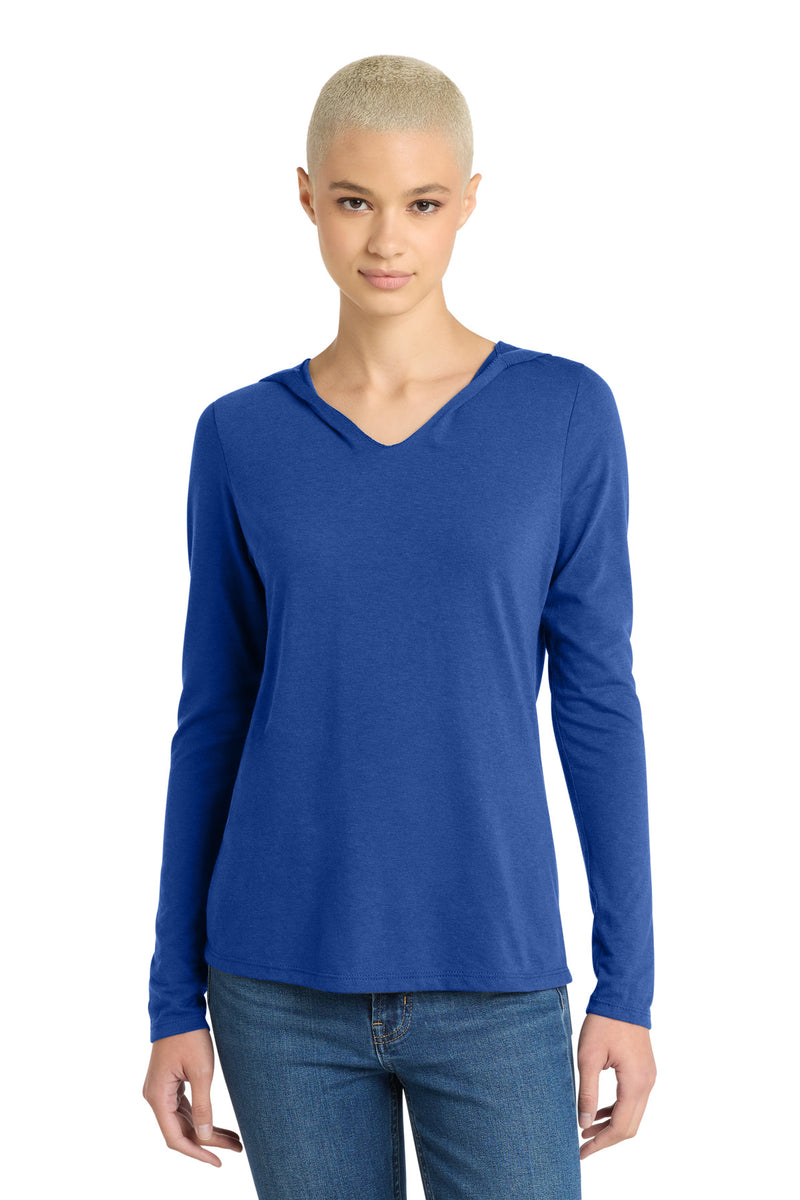 District Women's Perfect Tri Long Sleeve Hoodie - Deep Royal