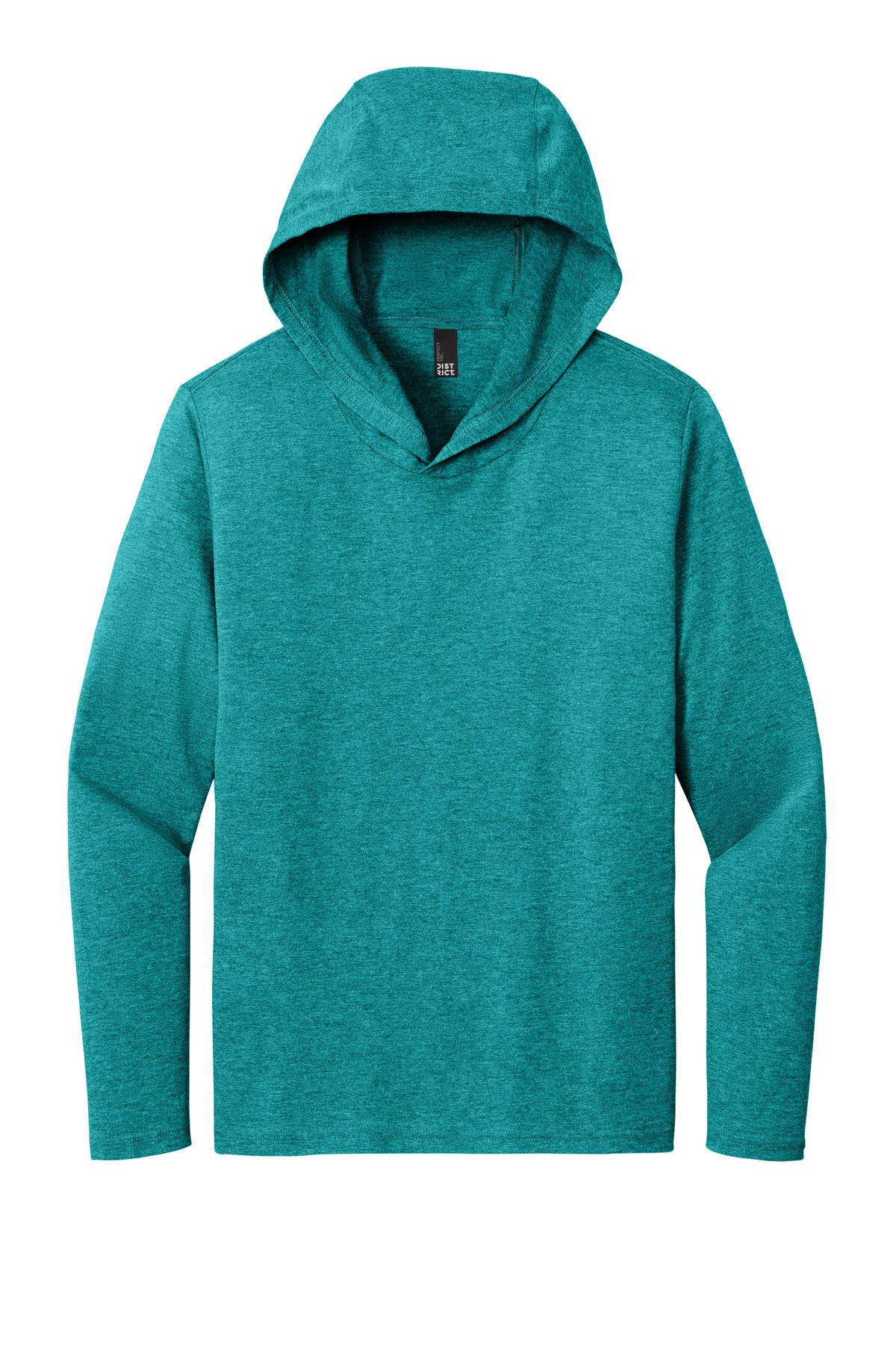 District Perfect Tri Long Sleeve Hoodie - Heathered Teal