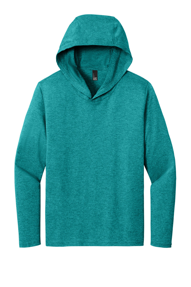 District Perfect Tri Long Sleeve Hoodie - Heathered Teal