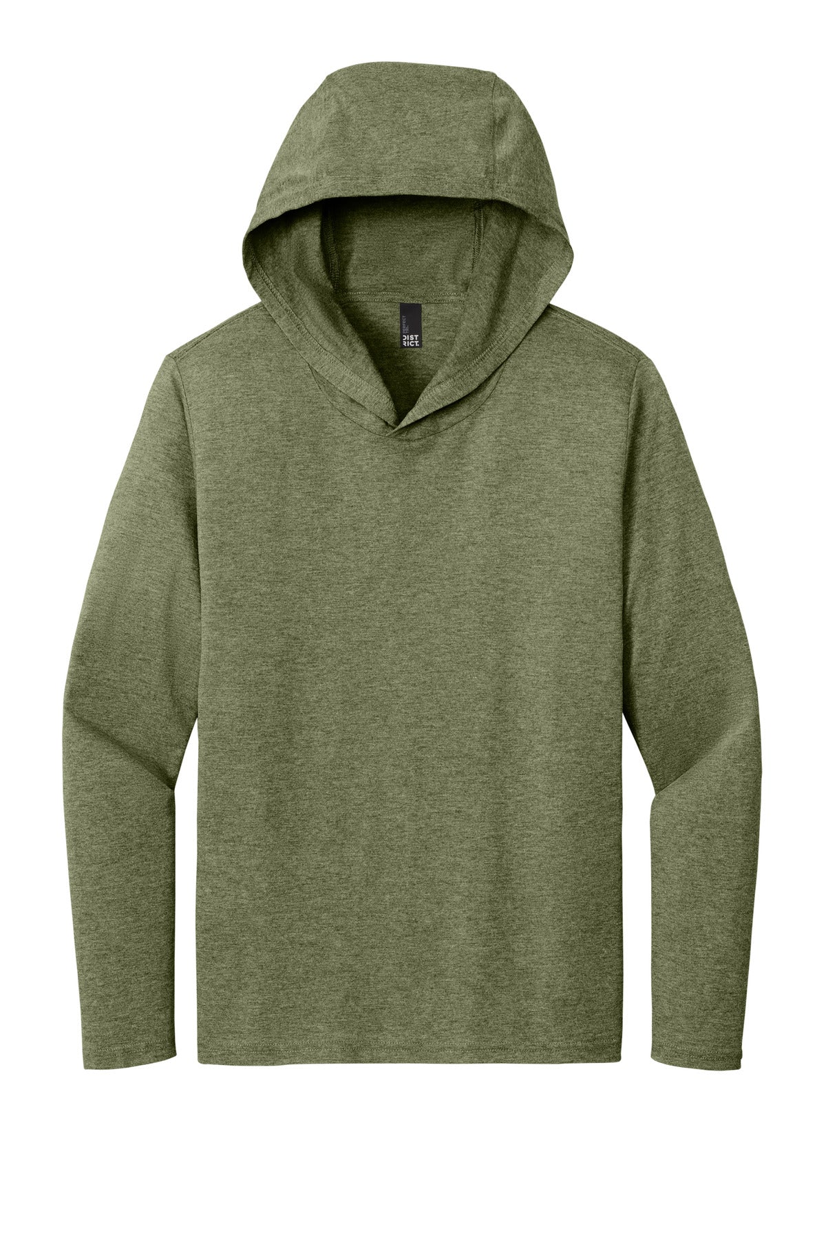 District Perfect Tri Long Sleeve Hoodie - Military Green Frost