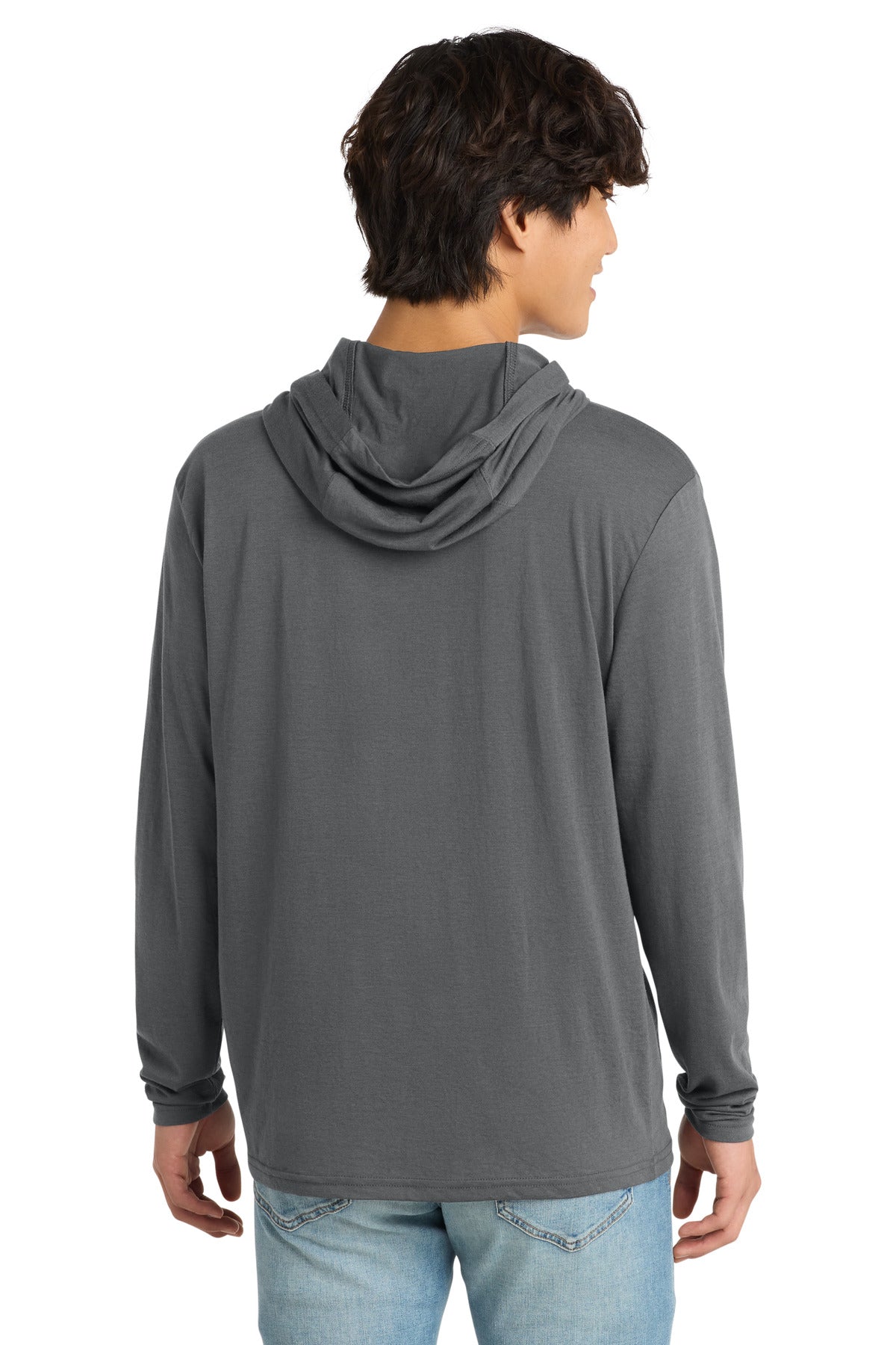 District Perfect Tri Long Sleeve Hoodie - Charcoal