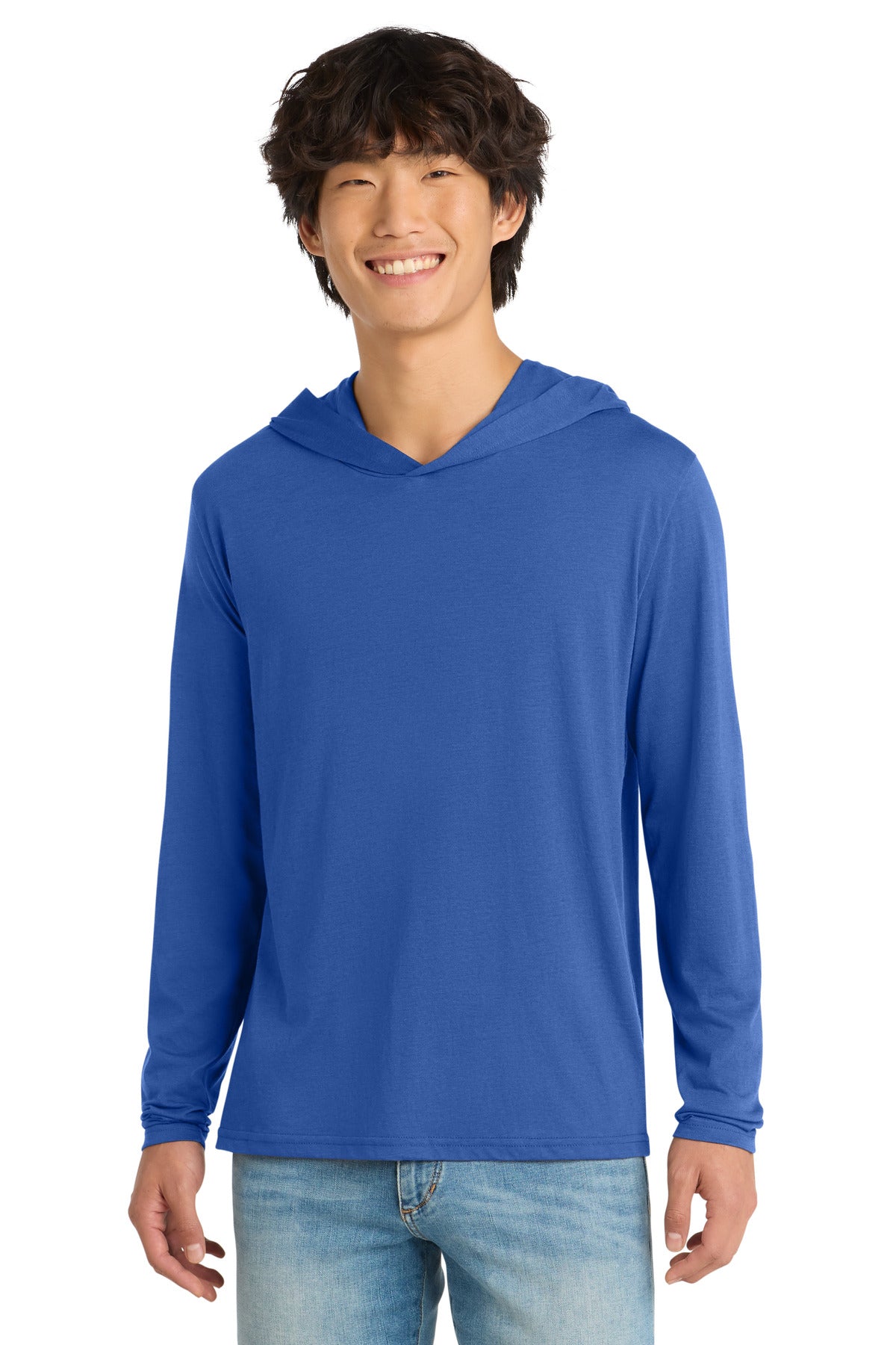 District Perfect Tri Long Sleeve Hoodie - Deep Royal