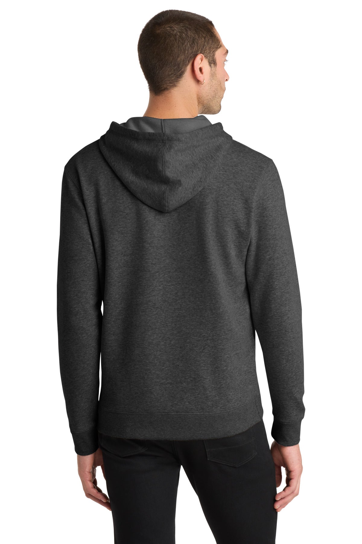 District Lightweight Fleece Hoodie - Heathered Black