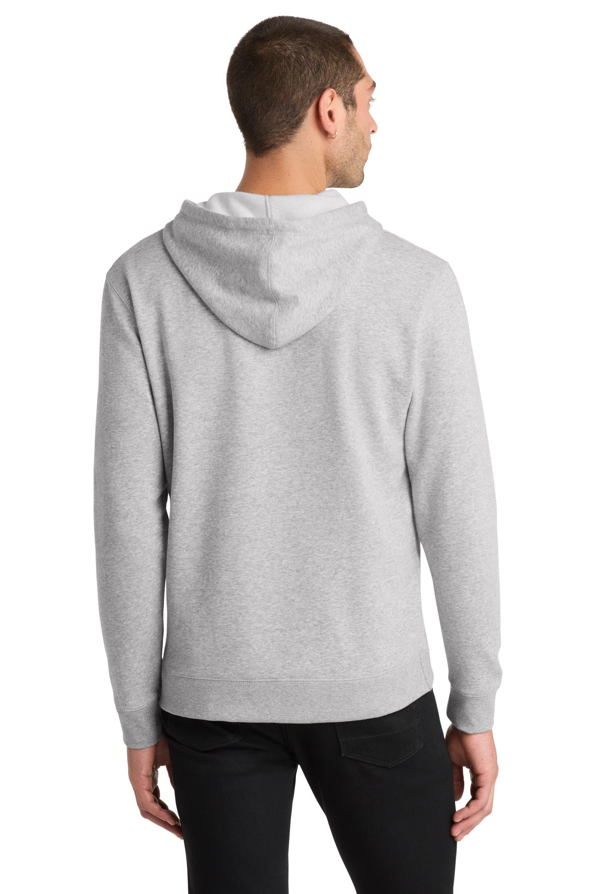 District Lightweight Fleece Hoodie - Heathered Grey