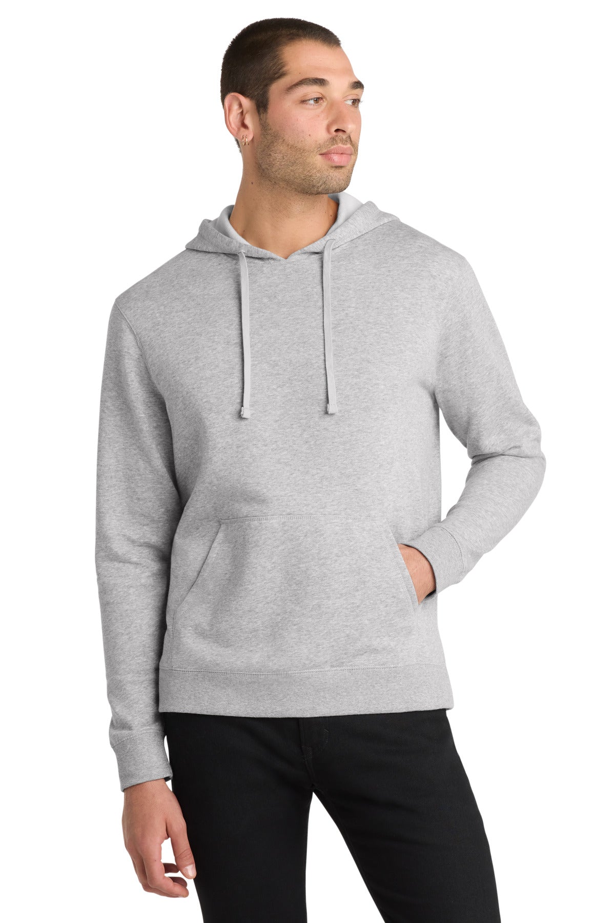 District Lightweight Fleece Hoodie - Heathered Grey