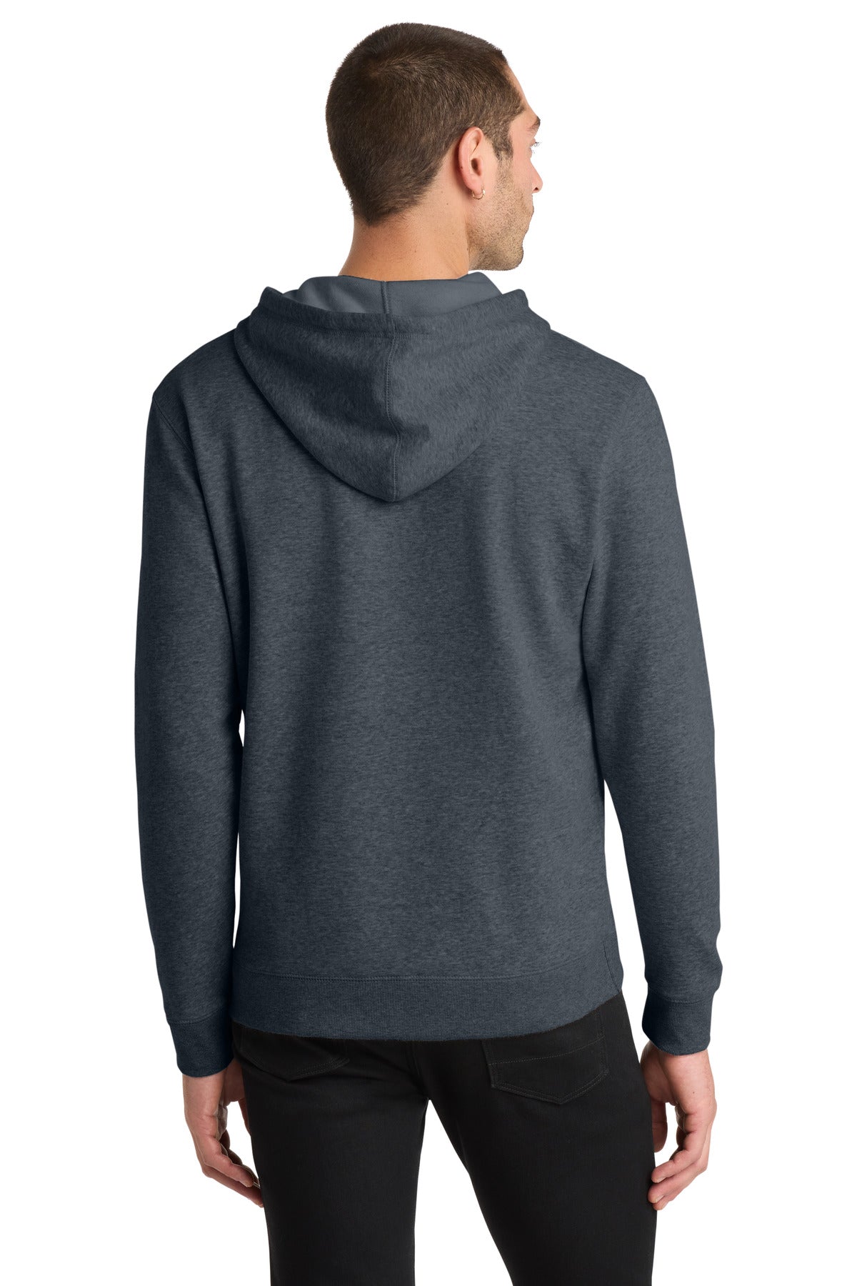 District Lightweight Fleece Hoodie - Heathered Navy
