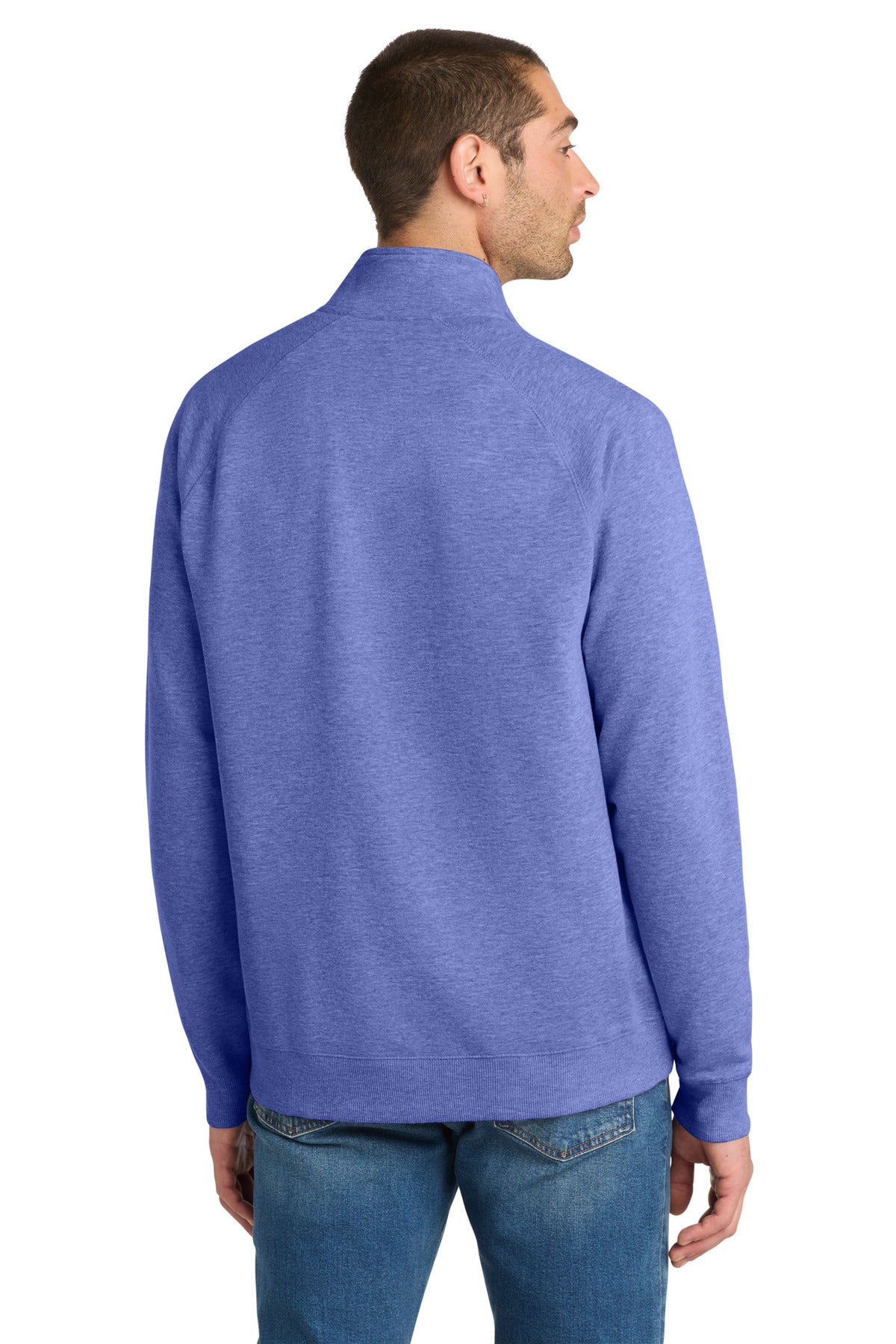 District Lightweight Fleece 1/4-Zip - Heathered Deep Royal