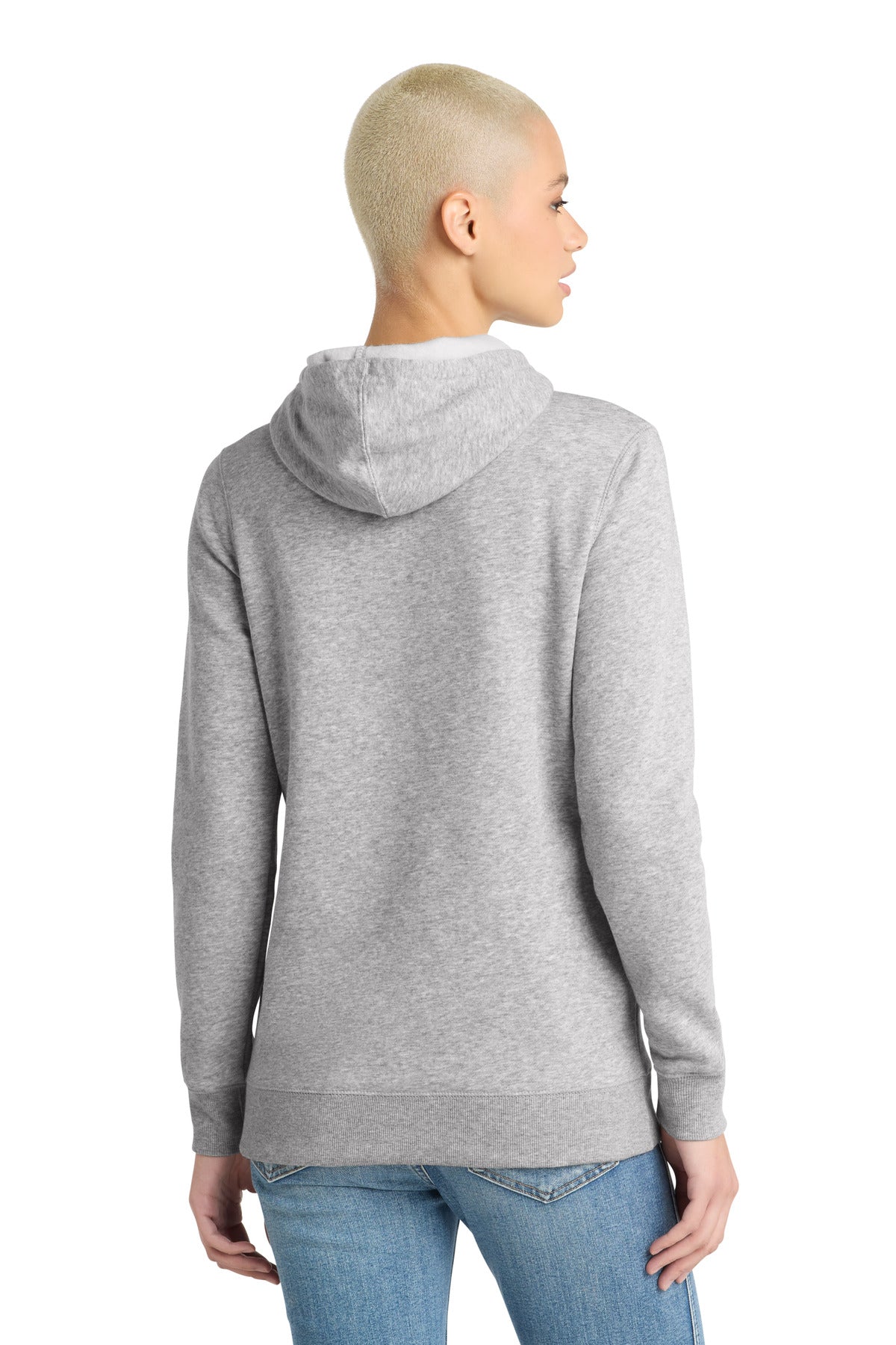District  Women's Lightweight Fleece Hoodie - Heathered Grey