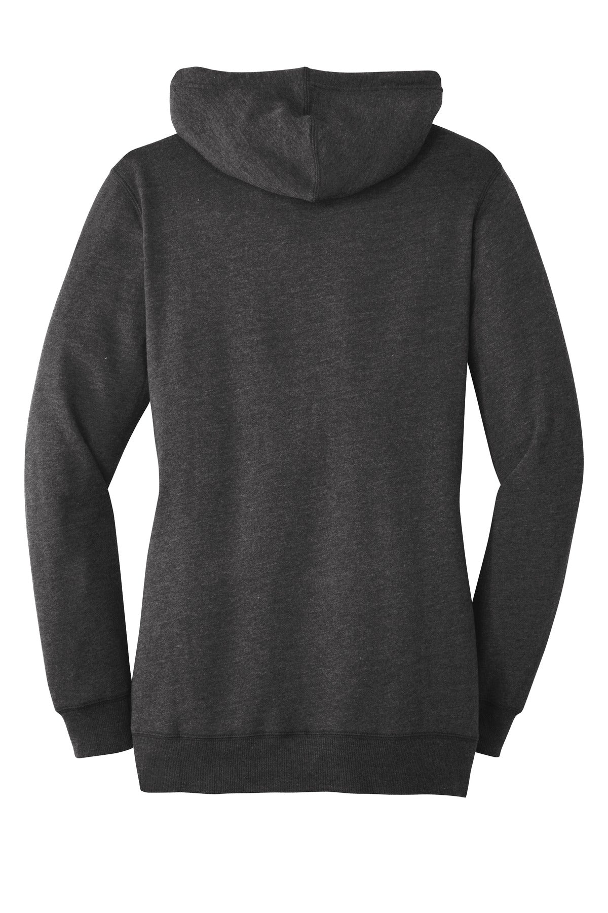 District  Women's Lightweight Fleece Hoodie - Heathered Black