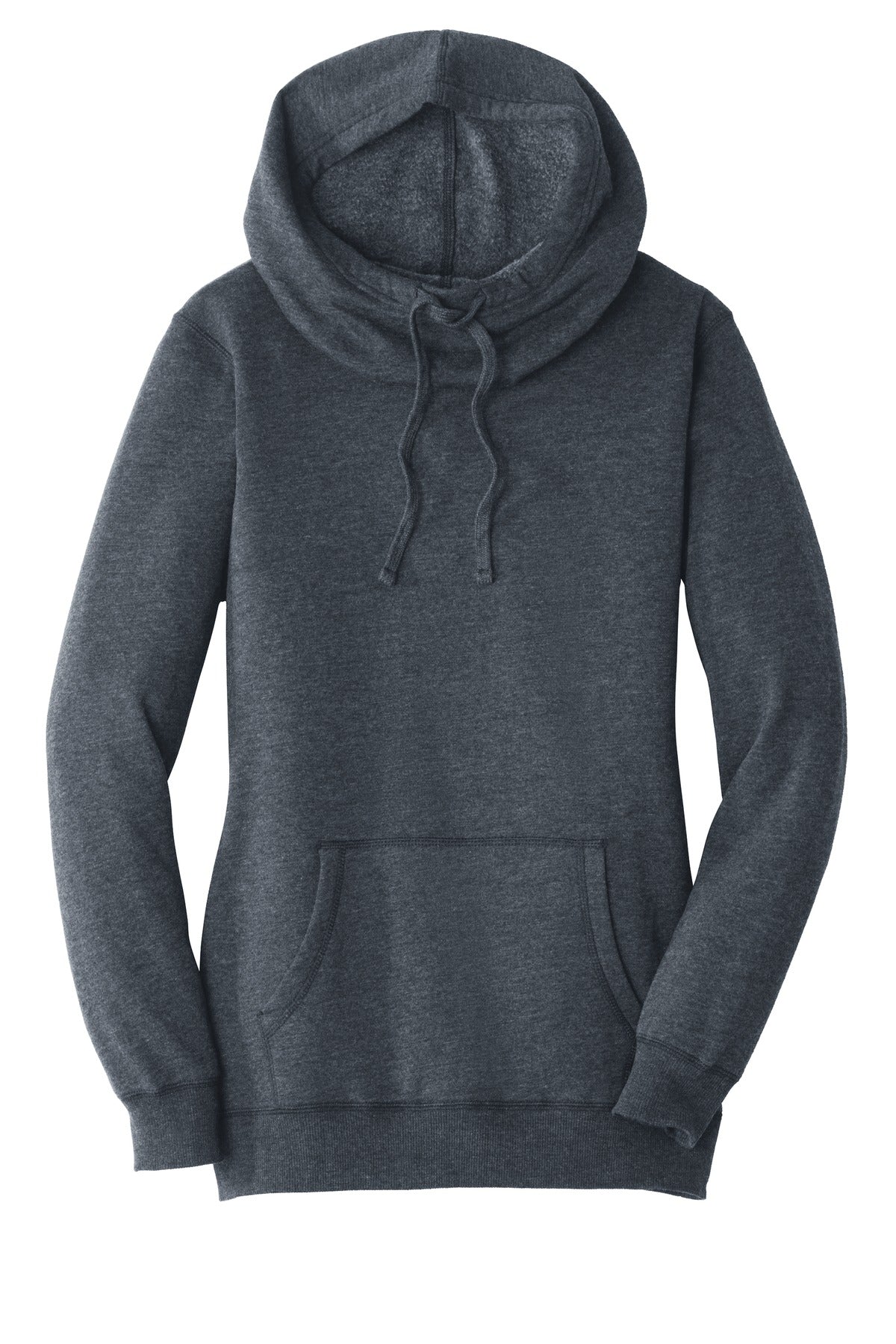 District  Women's Lightweight Fleece Hoodie - Heathered Navy