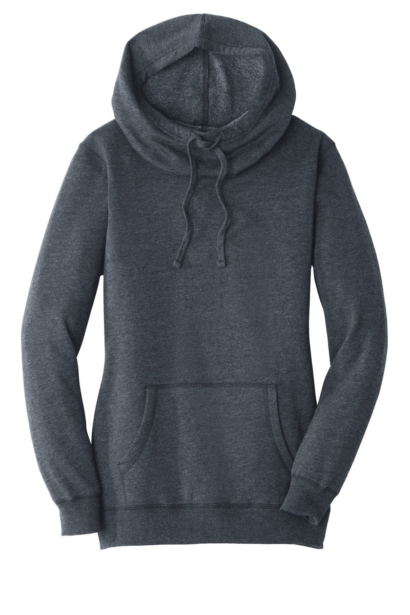 District  Women's Lightweight Fleece Hoodie - Heathered Navy