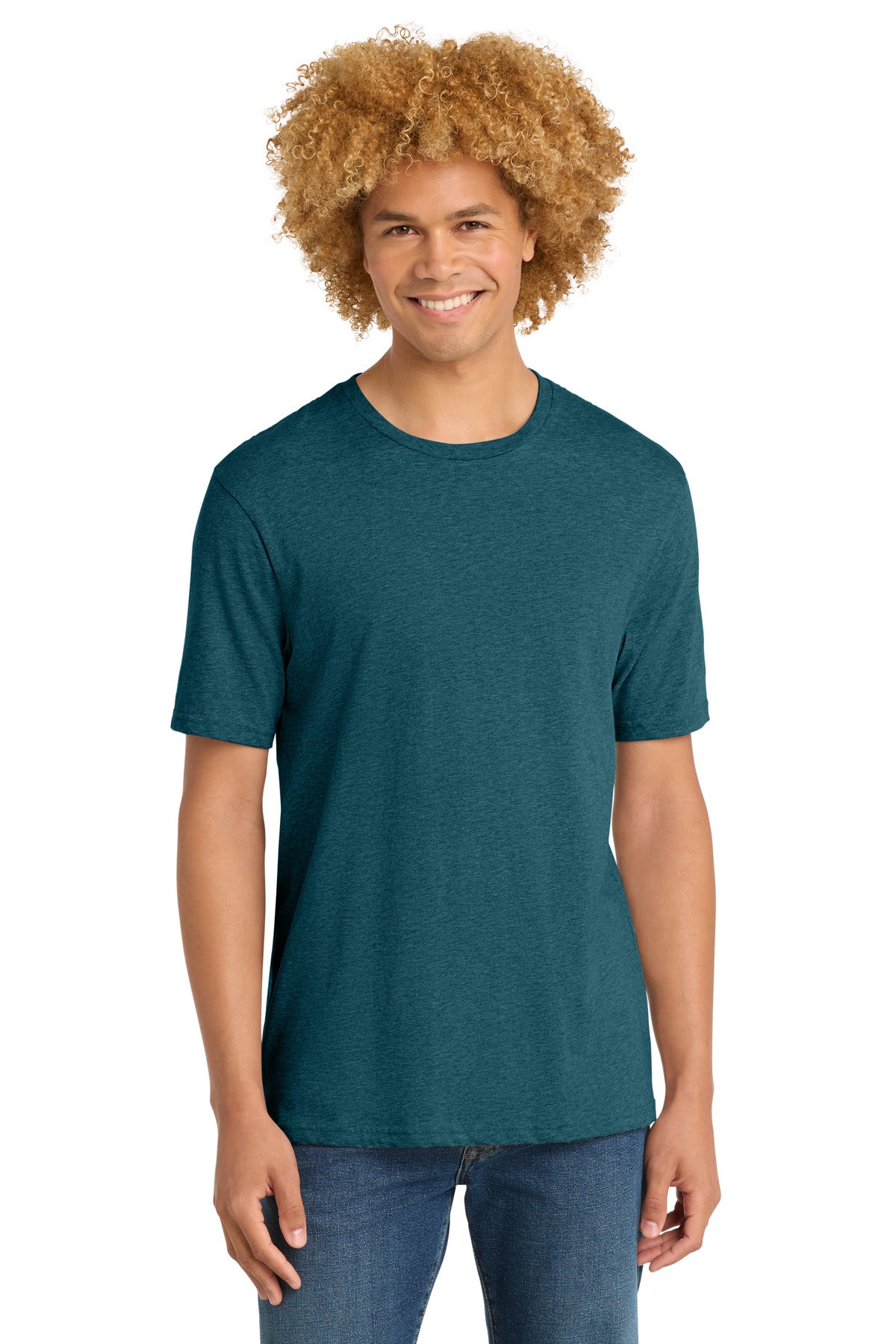 District Perfect Weight Tee - Caribbean Blue Heather