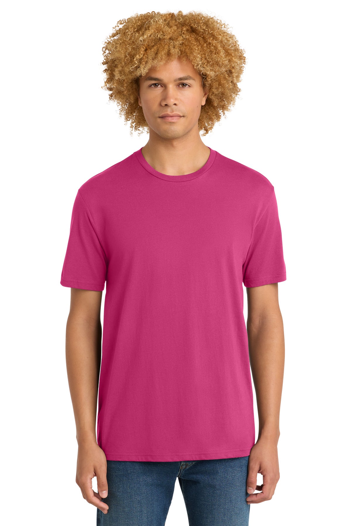District Perfect Weight Tee - Dark Fuchsia