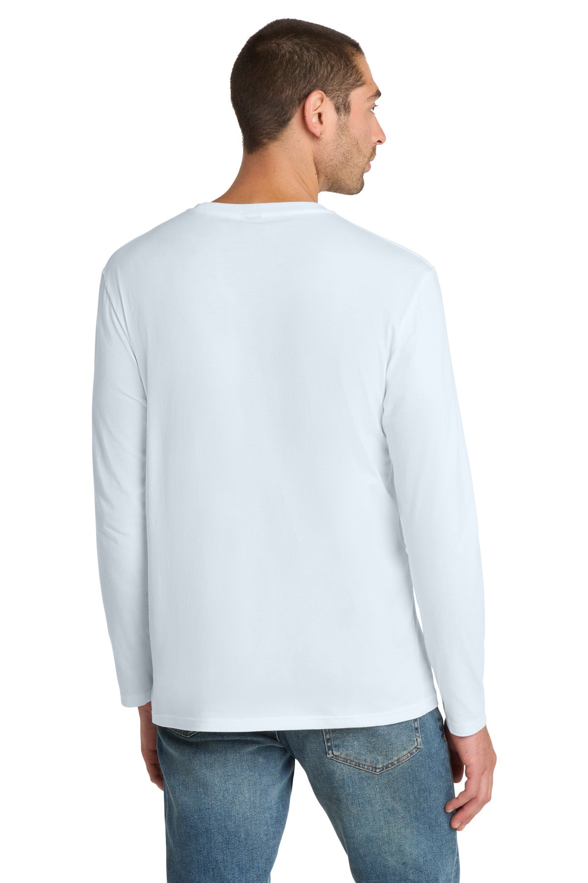 District  Perfect Weight Long Sleeve Tee - Bright White