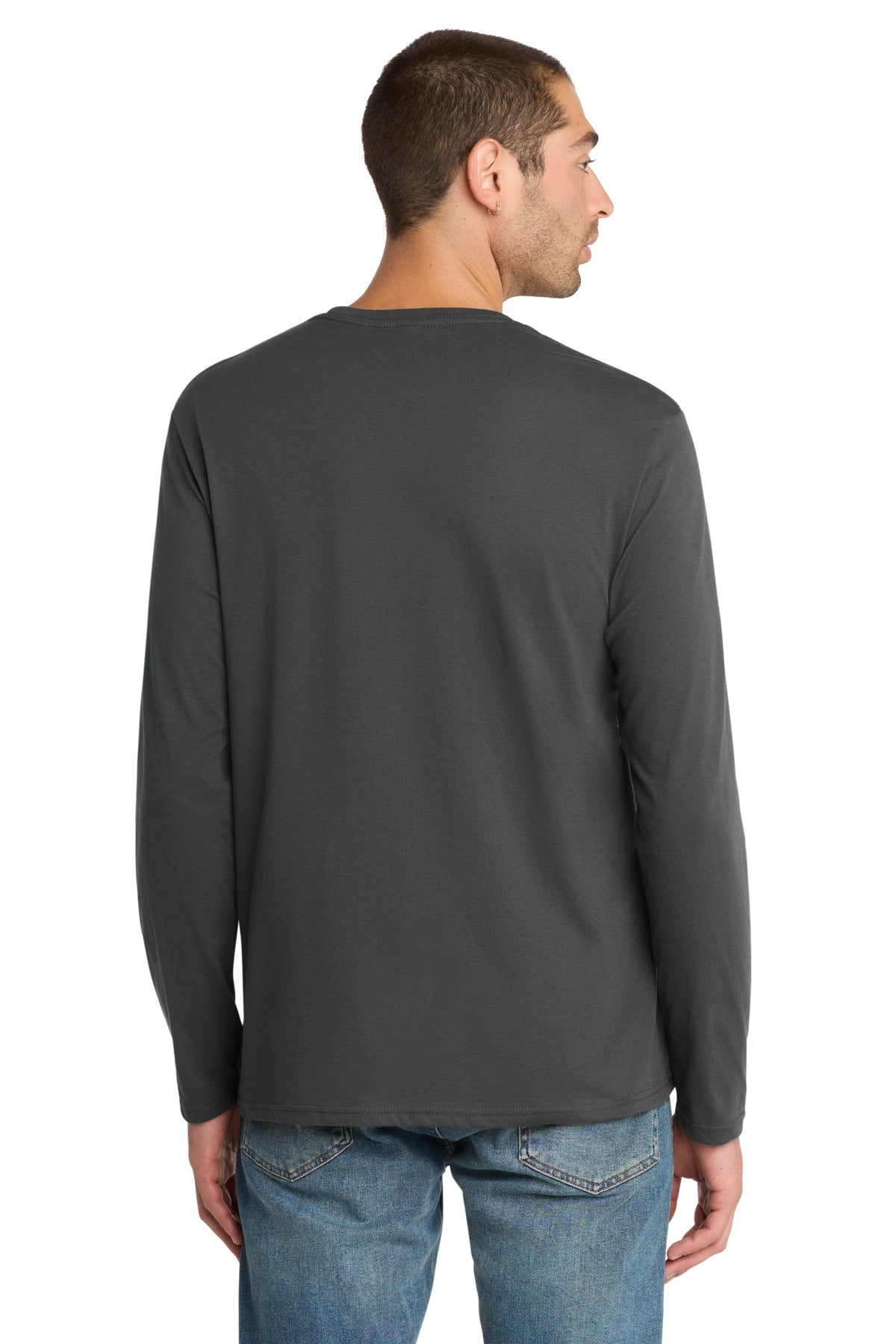 District  Perfect Weight Long Sleeve Tee - Charcoal