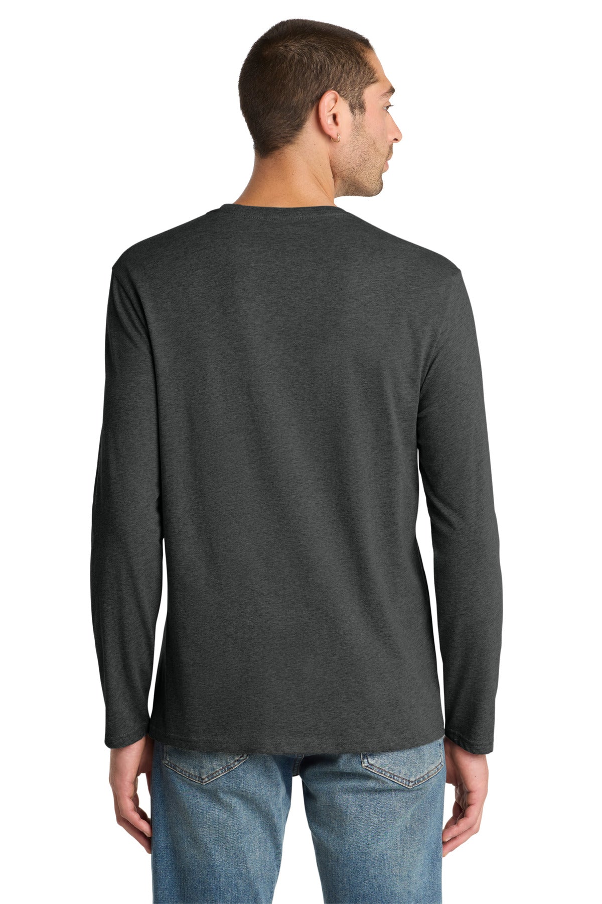 District  Perfect Weight Long Sleeve Tee - Heathered Charcoal