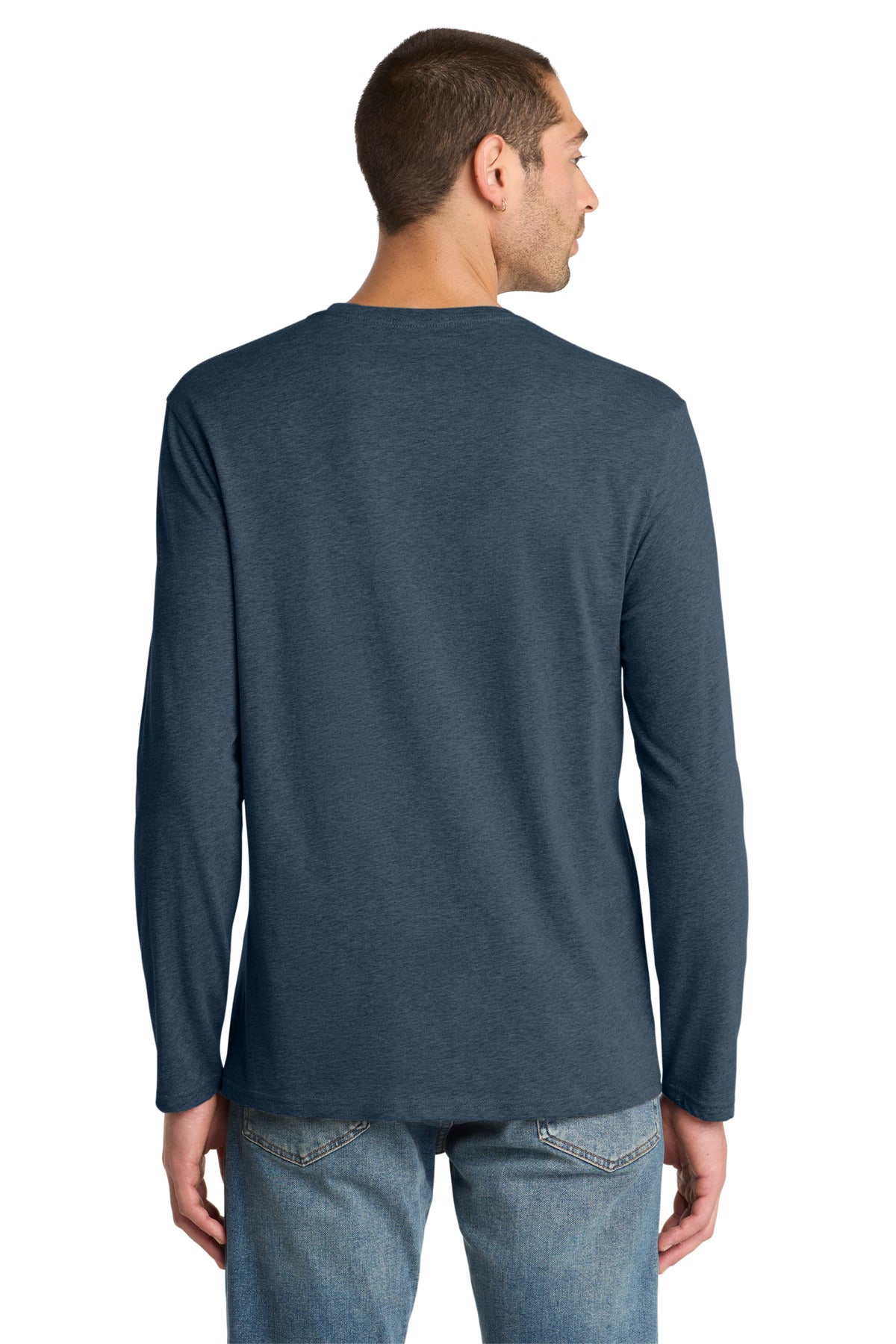 District  Perfect Weight Long Sleeve Tee - Heathered Navy