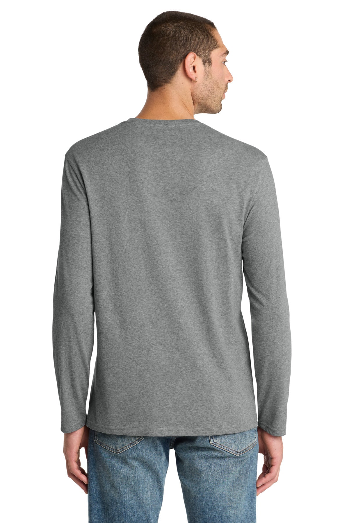 District  Perfect Weight Long Sleeve Tee - Heathered Steel