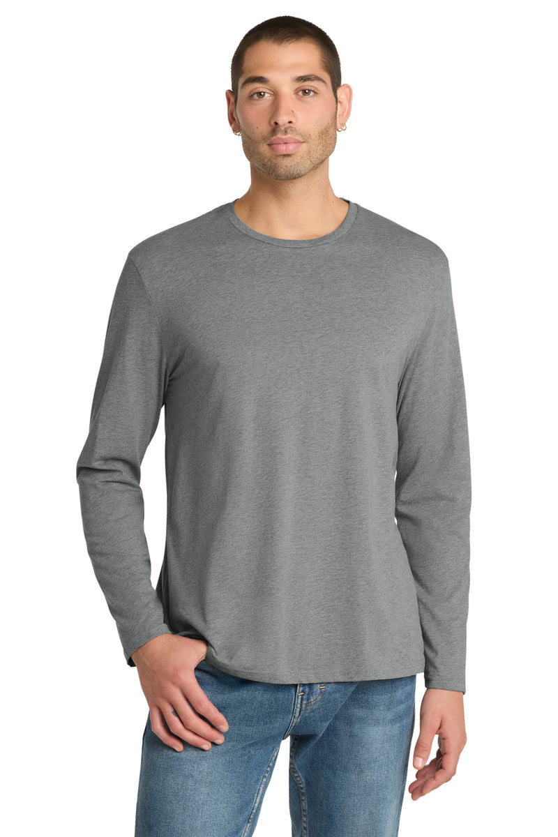 District  Perfect Weight Long Sleeve Tee - Heathered Steel
