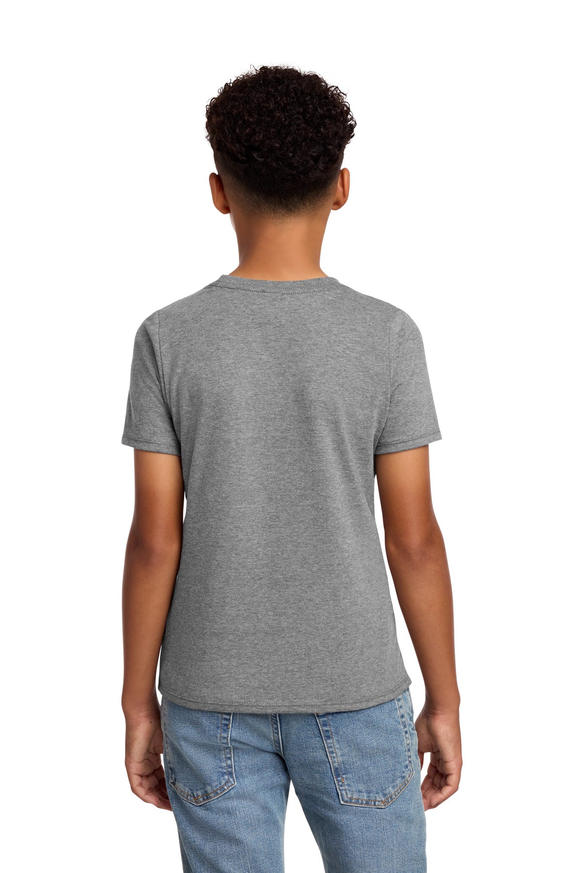 District Youth Perfect Blend CVC Tee - Grey Frost