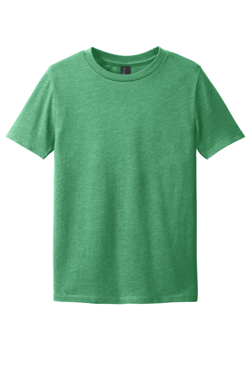 District Youth Perfect Blend CVC Tee - Heathered Kelly Green