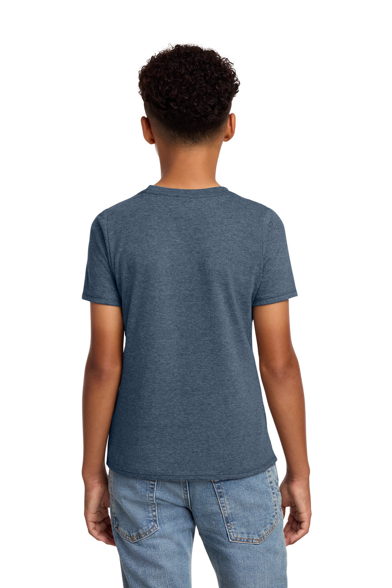 District Youth Perfect Blend CVC Tee - Heathered Navy