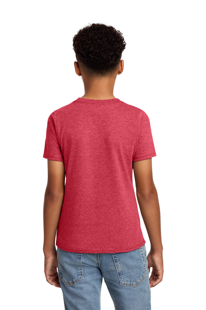 District Youth Perfect Blend CVC Tee - Heathered Red
