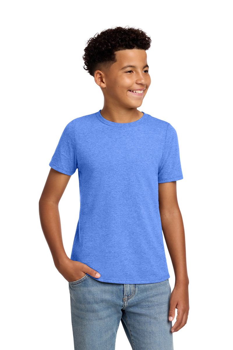 District Youth Perfect Blend CVC Tee - Heathered Royal